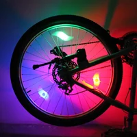 1PC Night Safety Warning Lights Cycling Equipment Willow Leaf Wind and Fire Wheel Mountain Bike Steel Wire Colored Spoke Lights