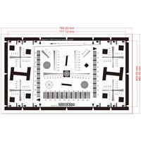 ISO12233 QS The Highest Resolution Line Can Measure 4000 LW/PH Test Chart Camera Webcam Resolution Reflective 711X400X0.25mm