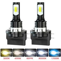 2Pcs H15 LED H11B H8B H9B Headlight Bulbs CANBUS 6500K Yellow Blue White 30000LM Car LED High Beam DRL Driving Lamp