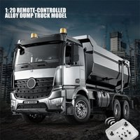 Alloy Auto RC Engineering Truck Crawler Toy 1/20 2.4GHz Remote Wireless Car Model Dump Trucks Tractor Cars for Children Gift