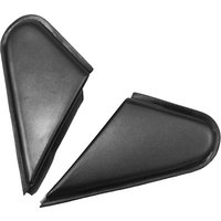 For Mitsubishi Lancer EVO Evolution 2008-2015 Front L+R Mirror Outer Triangular Cover Pillar Triple-cornered Plate Trim
