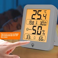 Electronic Indoor Temperature Humidity Meter with Backlight Display for bedRoom and Living Space Accurate Reading