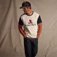 Triumph Retro Short Sleeved Motorcycle Racing Suit, Quick Drying Printed Off-road Riding Suit, Top T-shirt