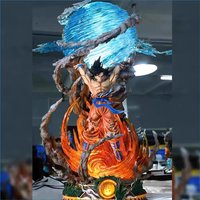Figurki Dragon Ball 25 cm, Bomba Duchowa Son Goku, Figurki Anime Super Saiyan, Statuetka PVC, Figurka Akcji, Model Kolekcjonerski, Zabawki, Prezent