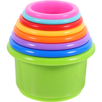 8 Pcs Stacking Cups Rabbit Food Holder Plaything Toy Storage Nesting Baby