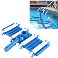 Pool Cleaning Machine Swimming Pool Accessories Swimming Pool Vacuum Head with Wheels Removable Adjustable Handle Cleaning Tools