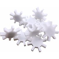 【ALLOWANCE】Laboratory Magnetic Stirrer Mixer Stir Bar PTFE Stirring Bars Gear Shape 40Mmx7mm 5Pcs