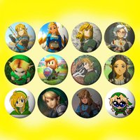 Game T-The Legend Of Zelda-S Badges Tinplate Soft Button Pin Brooch Metal Badge Custom Jewelry Accessories Hat Bag Lapel