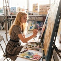 Artist-Grade Stretched Canvas - Pre-Primed, Acid-Free withSturdyWooden Frame,Ready-to-Usefor Acrylic&Oil Paints (Multiple Sizes)