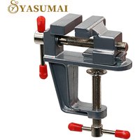 Yasumai Mini Jeweler Table Clamp Small Hobby Bench Vice Work Bench Clamp Hobby Vise Clamp Small Table Clamp Mini Bench Vice