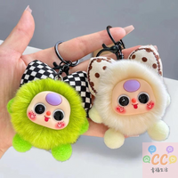 HUA HUA Cartoon Cute Plush Doll Keychain Exquisite Soft Stuffed Pendant Charms Bag Hanging Decoration Girls Gift