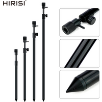 Hirisi 2Pcs Aluminium Carp Fishing Bank Sticks Set 4 Sizes Adjustable Rod Pod with Tapered Point for Bite Alarms and Buzz Bars