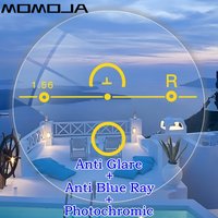 1.56/1.61/1.67/1.74 Anti Blue Light Anti Glare Free-orm Surface Wide-Angle Progressive Multifocal Drive Lens Photochromic 1 Pair