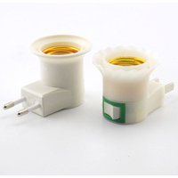 EU US AU plug E27 LED Lamp Base power Holder Converter for led light Bulb Adapter socket AC Power 110V 220V EU Plug Switch