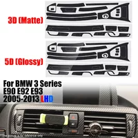 Car Central Control Console Sticker Trim Carbon Fiber Interior For BMW 3 Series E90 E92 E93 2005-2013 LHD Auto Stickers