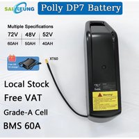 Originele Hailong Polly Dp7 36 48 52 60 72 V 20s 45a Lithium 72v 50ah 60 40 48 35 30 25 20 Ah 3000w Bicycle Battery with Charger