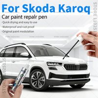 Car Paint Repair Pen Paint Scratch Repair Accessories Black White Orange Silver Blue Red Green Grey For Skoda Karoq 2017-2025 NU