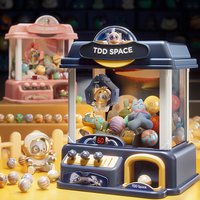 Machine à griffes de poupée, bricolage, pour enfants, jeu à pièces de monnaie, Clip, jouets de poupée, grande griffe, jouet de capture, grue, cadeau de noël