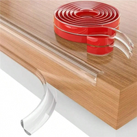 1PC 1m/3meters Silicone Edge & Corner Guards, Transparent Bumper Strip, Thickened Lead-Free Protection for Table Corners, Walls