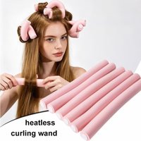 6 Pack Oversize Non Heat Curling Wands for Overnight Creates Fluffy Waves in Long or Medium Hair Non Destructive Styling Tool
