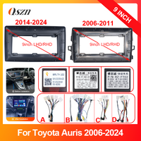 9 Inch Car Frame Fascia Adapter Canbus Box Decoder Android Radio Audio Dash Fitting Panel Kit For Toyota Auris 2006-2024 2Din