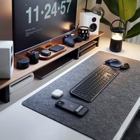 80 * 40 cm großes, rutschfestes Wollfilz-Mauspad, Büro-Schreibtisch-Schutzmatte, Tisch- und Laptop-Kissen, rutschfeste Tastaturmatte, Schreibtischunte