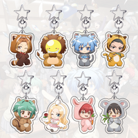 Anime Assassination Classroom Acrylic Keychain Korosensei Shiota Nagisa Akabane Karma Keyring Cute Bag Pendant Fans Gift Jewelry