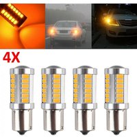 Light Bulbs Turn Signal LED 581 BAU15S PY21W YELLOW 33LED 4pcs BULB Easy Installation TURN SIGNAL High Quality