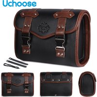 Motorcycle Tool Bag For HONDA Rebel 250 500 For Rebel 1100 300 For W400 W650 XL883L SR400 Motorcycle Saddlebag Side Bag Retro PU