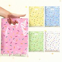 50pcs/set Wedding Gift Bags Plastic Bags for Kid Birthday Gift Candy Pouch Tote Bag Gift Packing Favor Wedding Supplies