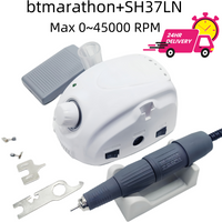 65W btmarathon Champion-3 zestaw maszyn do Manicure 45000 obr./min SH37LN elektryczna wiertarka do paznokci uchwyt do Pedicure pilnik do paznokci narzędzie do szlifowania