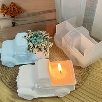 1 piece of plaster-concrete car-shaped planter silicone mold; creative vase and planter mold; suitable for DIY home decor