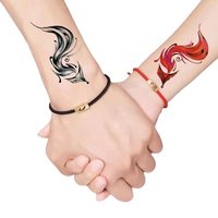 Japanese Geisha Flower Arm Temporary Tattoos Stickers Waterproof Durable Fake Tattoo Art for Men Women Tatouage Tatuajes Cool