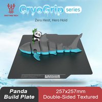 BIQU Panda Build Plate CryoGrip Coating No Clog 256x256mm Spring Steel Double-sided Textured for BambuLab P1 X1 X2D 3D Printer