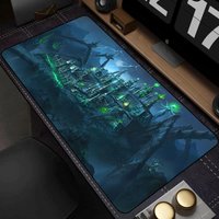 Anime Heroes of Might and Magic 3 Map HD Mouse Pad Laptop Accessories 400x900mm Gaming Keyboard Mat Desk Protector Deskmat Mats