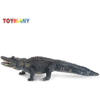 Toymany Simulation Alligator Wildlife Animal Model Toy Mini Figures Dolls Action Figurines Toys Children Gift Cake Decoration