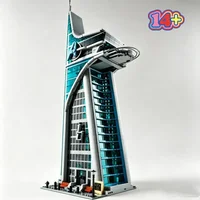 5201-teiliges Futuristisches Hauptquartier-Turm-Modell Bausteine Superhelden-Hochhaus Weihnachtsspielzeug für Familiendekoration und Geschenke