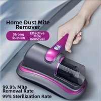 Wireless UV Mite Remover Vacuum Cleaner Dual Vibration Strong Suction For Bed Sofa Mattress Dust Cleaning Tool Home Appliance