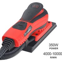 Quadratischer Elektroschleifer, 350W, mit Exzenterschienen, 3mm Exzenterschleifer, Geeignet für Fahrzeugaufbereitung und Holzschleifen.