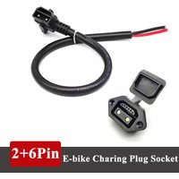 AliExpress DIVEDEER 2+6 Electric Vehicle Charging Port Cable Scooter 8Pin Battery Connector Wire Socket IP67 30-50A E-bike Male Female Plug Socket