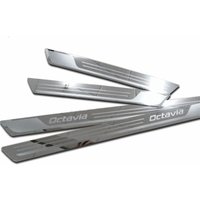 fit for Skoda Octavia A5 A7 A9 2007-2018 car accessories stainless steel ultrathin door sill scuff plate welcome pedal threshold