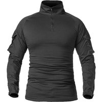 Outdoor Tactical Hiking T-Shirts Men Combat Military Army Camouflage Long Sleeve Hunting Climbing Shirt Cotton Sport Clothes