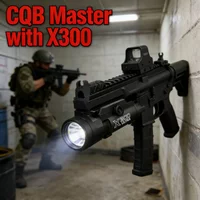 X300 Tactical Light Multi-Functional: Compatible with 20mm Rail for Toy Airsoft Guns CS Matches Wargames Hunting