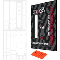 Chooee MTB Bike Frame Fork Protector Pad, TPU Scratch-Resistant Protective Stickers, Mountain Bicycle Adhesive Film