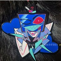 Anime Hazbin Hotel VOX Cosplay Metal Badge Emblem Cartoon Brooch Breastpin Pendant Pin Ornament Gift