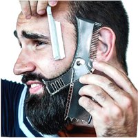 Multifunctional Beard Styling Comb – 360° Rotating Ultimate Beard Template & Guide for Perfect Beard Shaping & Trimming
