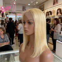 High Quality13x4 Lace Frontal 613# Bob Straight Human Hair Wig Glueless Comfortable Fit Heat Resistant for Women Daily Party Use