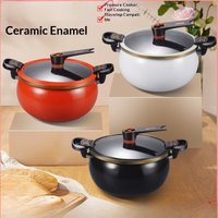 kitchen items Ceramic non-stick soup pot multi-functional household cooking pot 7L large capacity suitable for braising stewing