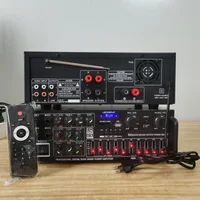 Durable High-power Household Power Amplifier 12V/220V Bluetooth EQ Equalizer Car Outdoor Karaoke Dual-purpose Power Amplifi