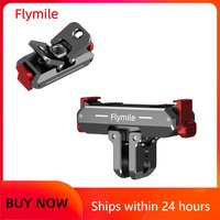 Flymile Nano Quick Release Base for DJI Osmo Nano Accessories Camera Extension Bracket Adapter Aluminum Alloy Dual-Claws Mount